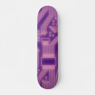 Skateboard Placa de circuito rosa