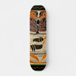 Skateboard Placa de diseño de folklore tribal maorí