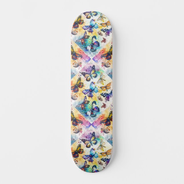 Skateboard Placa de esquí de fondo para mariposa inspirada en (Anverso)