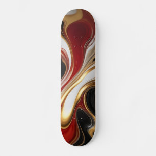 Skateboard Placa de esquí de oro líquido