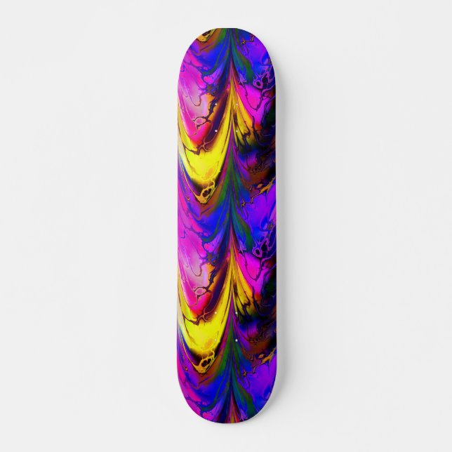 Skateboard Placa de esquí Fractal Marble7A (Anverso )