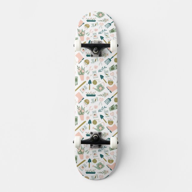 Skateboard Placa de esquí Garden Time (Anverso)