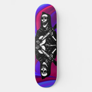 Skateboard Placa de esquí morado de guitarra