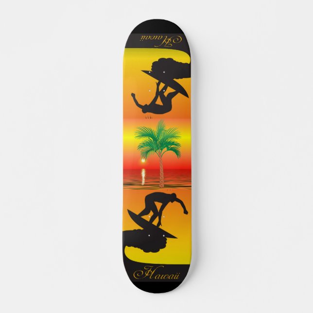 Skateboard Placa de esquí Palm Tree (Anverso )