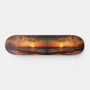 Skateboard Placa de esquí Sunset Sea Waves