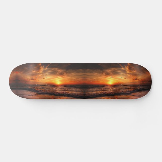 Skateboard Placa de esquí Sunset Sea Waves (Horz)