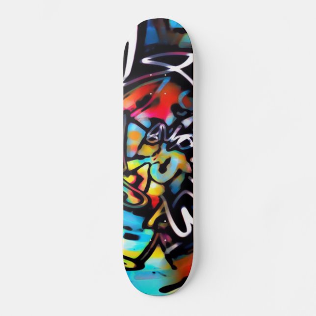 Skateboard Placa de graffiti color de Streetart Chaos (Anverso)