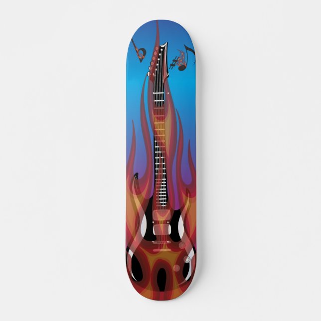 Skateboard Placa de natación para guitarra (Anverso )