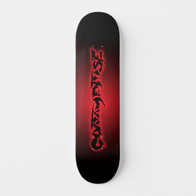 Skateboard Placa de patinaje con logotipo de Goatamentise (Anverso)