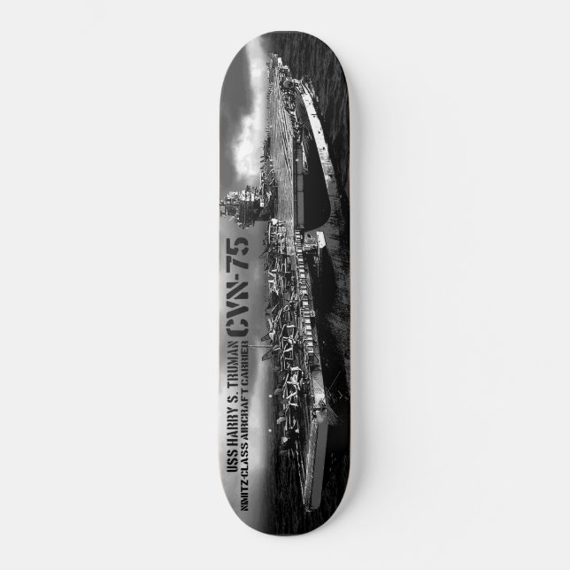 Skateboard Placa de patinaje CVN-75 Harry S. Truman 8 de 1/8" (Anverso)