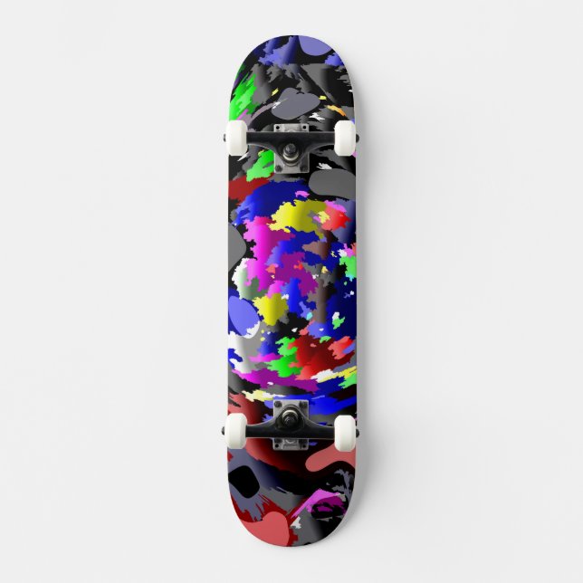 Skateboard Placa de patinaje de colores (Anverso)