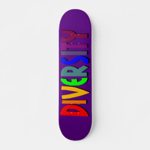 Skateboard Placa de patinaje de diversidad (púrpura)