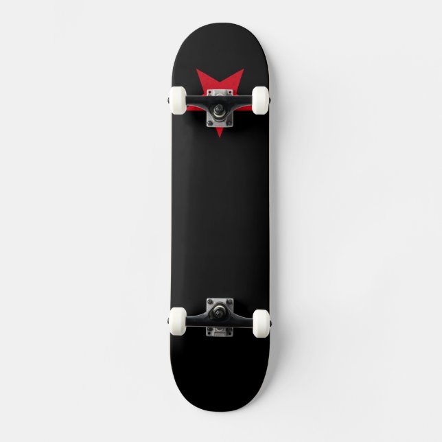Skateboard Placa de patinaje de Estrella Roja (Anverso)