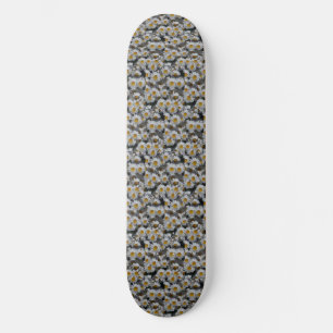 Skateboard Placa de patinaje de White Daisies