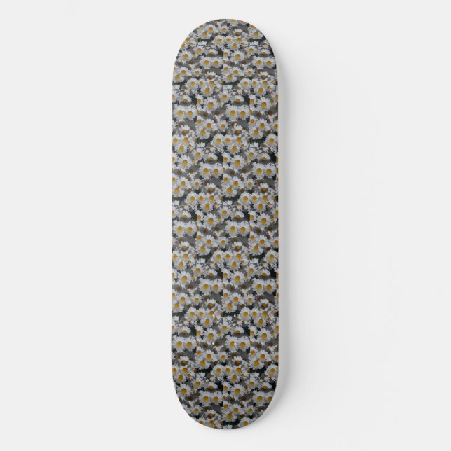 Skateboard Placa de patinaje de White Daisies (Anverso)