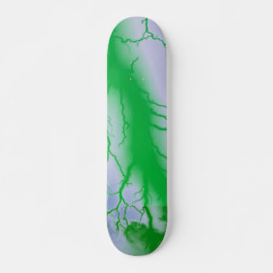 Skateboard Placa de patinaje Green Lightning