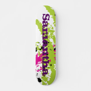 Skateboard Placa de patinaje para comensales de tinta verde r
