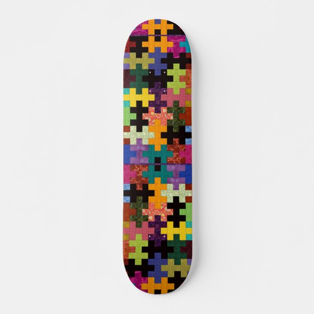 Skateboard Placa de patinaje para el patrón de la pila colori (Anverso )