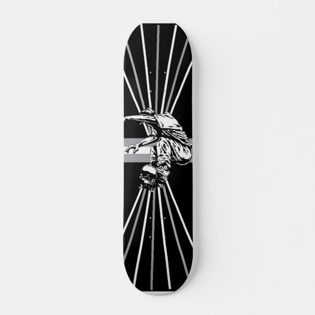 Skateboard Placa de patinaje para espectro gris (Anverso )