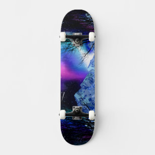 Skateboard Placa de patinaje para invierno con luces de noche