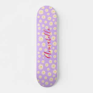 Skateboard Placa de patinaje para pintar Personalizado Daisy