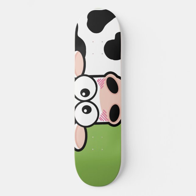 Skateboard Placa de patinaje para vacas blanquecinas (Anverso)