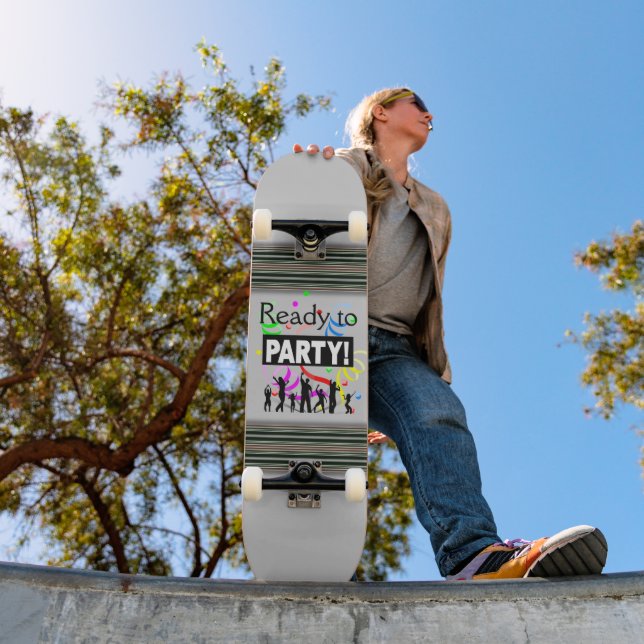 Skateboard Placa De Patinaje Preparada Para Fiestas (Exterior 1)