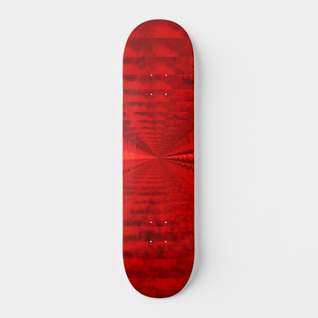 Skateboard Placa de patinaje rojo brillante resonante (Anverso)