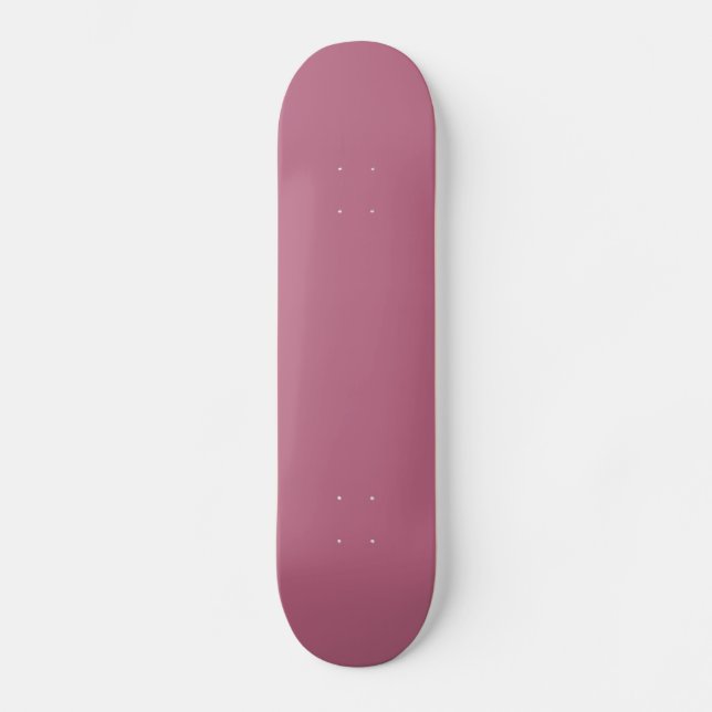Skateboard Placa de patinaje rosa mauve sólida (Anverso)