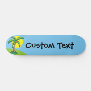 Skateboard Placa de Personalizado Palm Tree