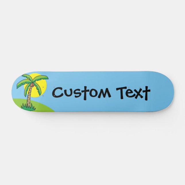 Skateboard Placa de Personalizado Palm Tree (Horz)
