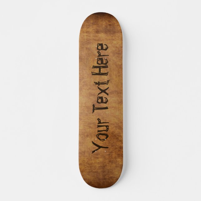 Skateboard Placa de Personalizar con tu texto o elimínalo (Anverso )