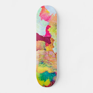 Skateboard Placa de pintura colorida