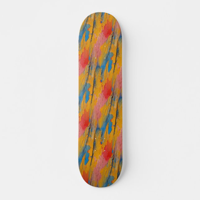 Skateboard Placa de pintura colorida (Anverso )