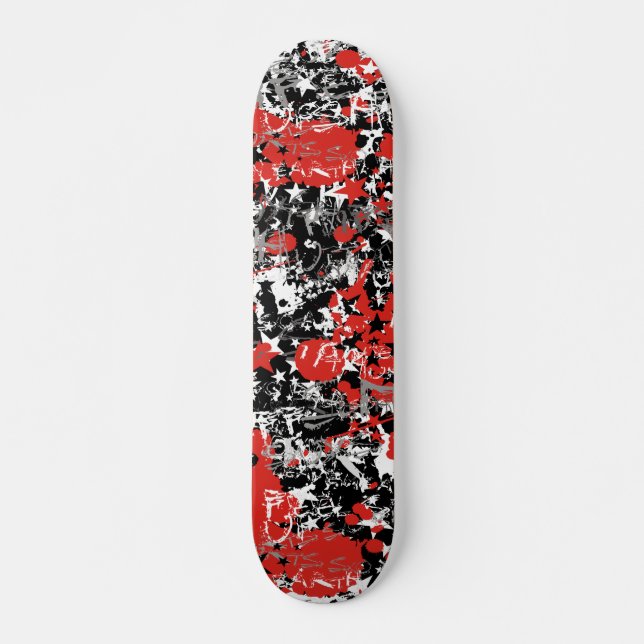Skateboard Placa de pintura de estrella (Anverso )