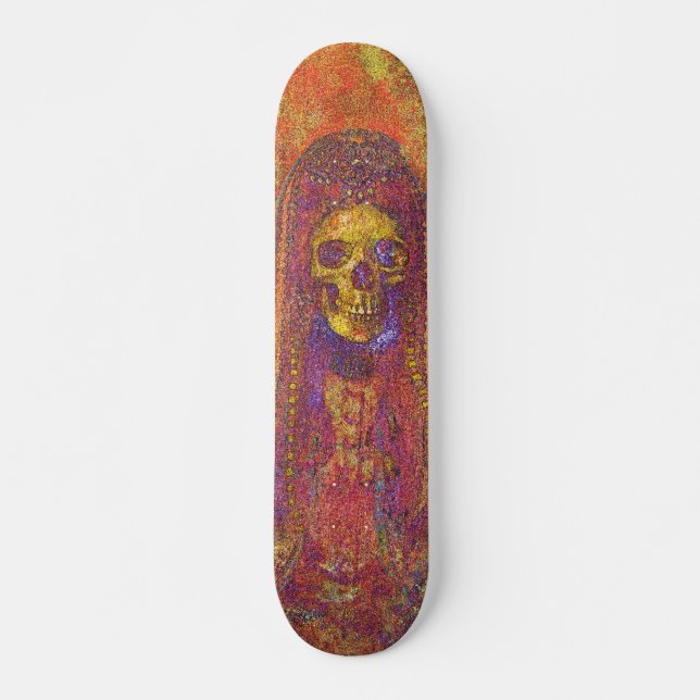 Skateboard Placa de Skeleton gótica decorativa (Anverso )