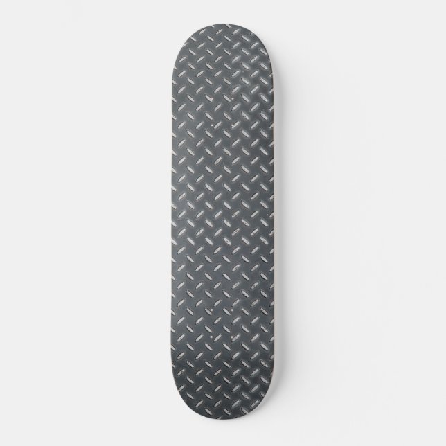 Skateboard Placa metalizado moderna del diamante (Anverso)