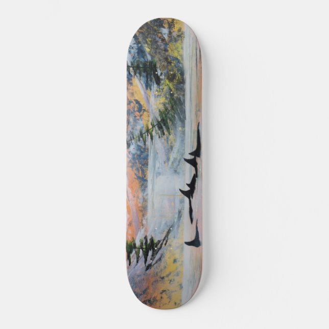 Skateboard Placa Orca (Anverso)
