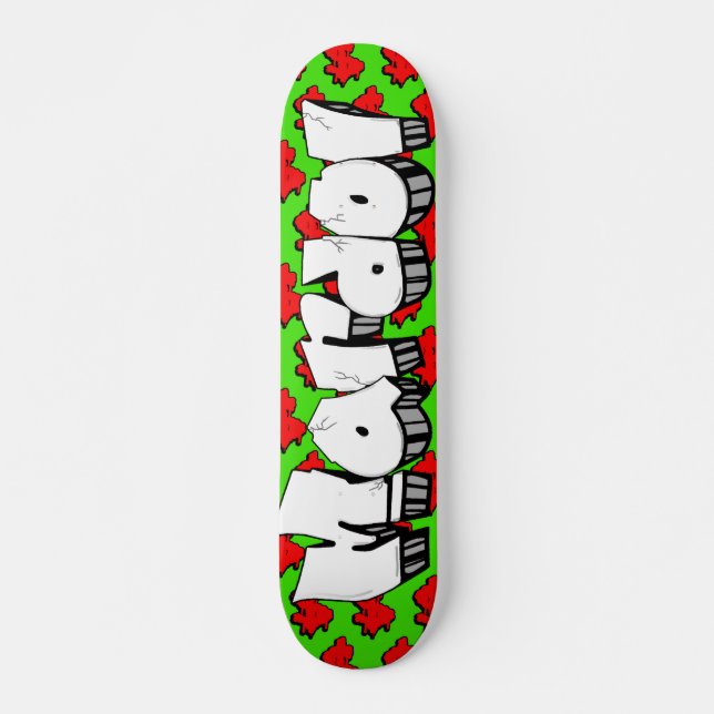 Skateboard Placa personalizada de Personalizado de graffiti m (Anverso )