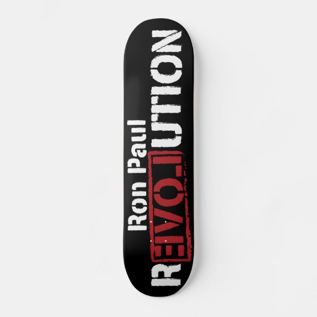 Skateboard Placa Ron Paul Revolution (Anverso)