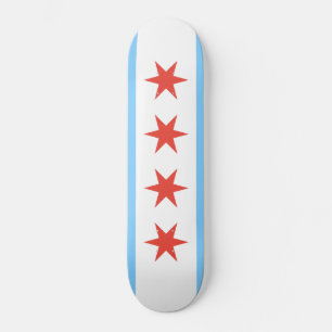 Skateboard Placa Skate de Bandera de Chicago