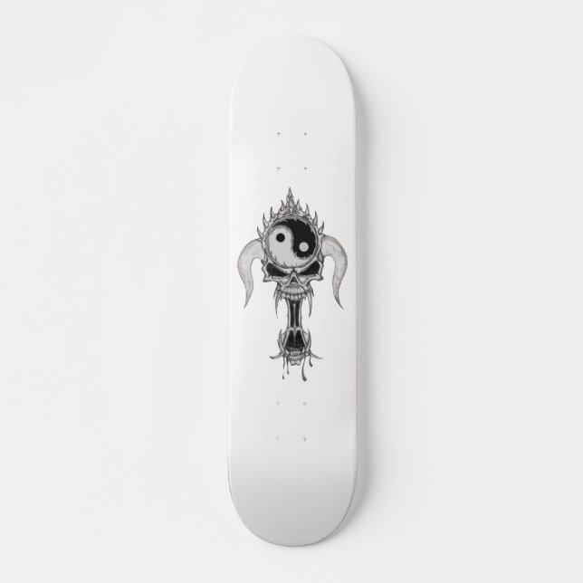 Skateboard Placa Skull (Anverso )