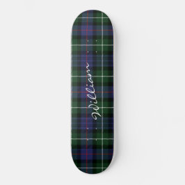 Skateboard Plaid Purple Green Tartan McKenzie Personalizado