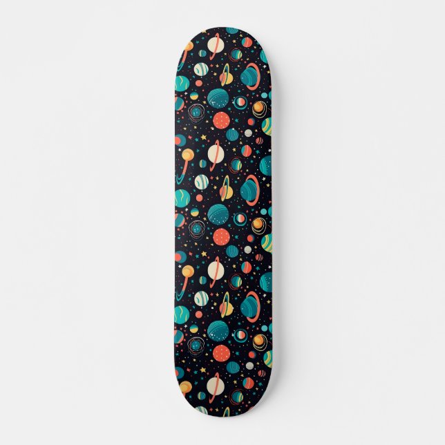 Skateboard Planes y estrellas de patrones cósmicos (Anverso )