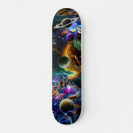 Skateboard Planetas de galaxia espacial Nebulosa