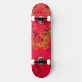 Skateboard Planta de cactus rojos