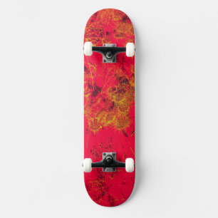 Skateboard Planta de cactus rojos