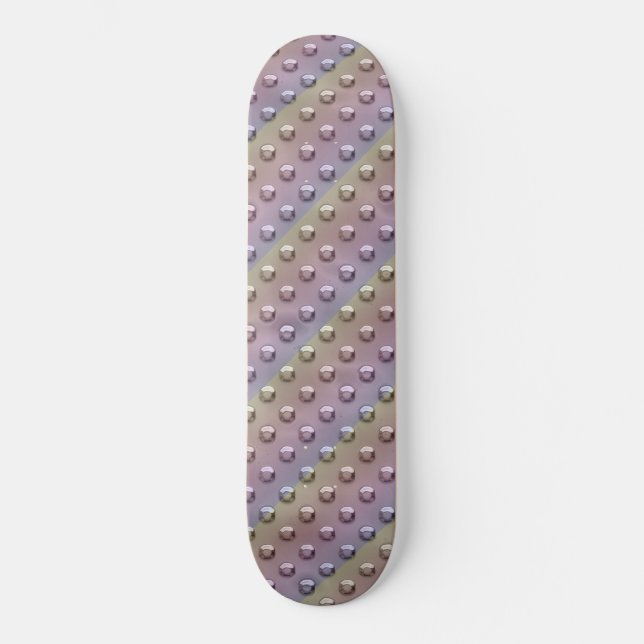 Skateboard Planta industrial Metalizado con puntas iris irlan (Anverso)
