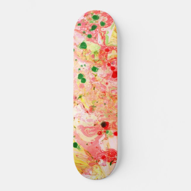 Skateboard Plantilla de Personalizado de arte abstracto de co (Anverso)
