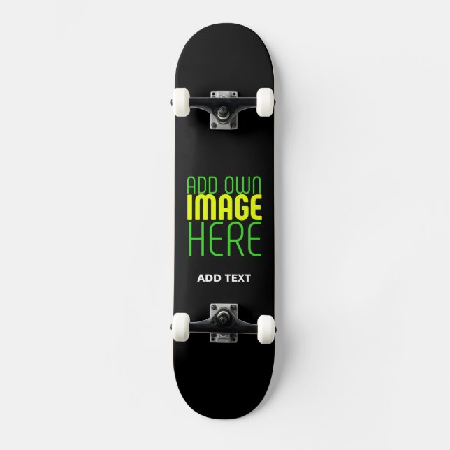 SKATEBOARD PLANTILLA DE TEXTO DE IMAGEN NEGRA SENCILLA EDITAB (Anverso)